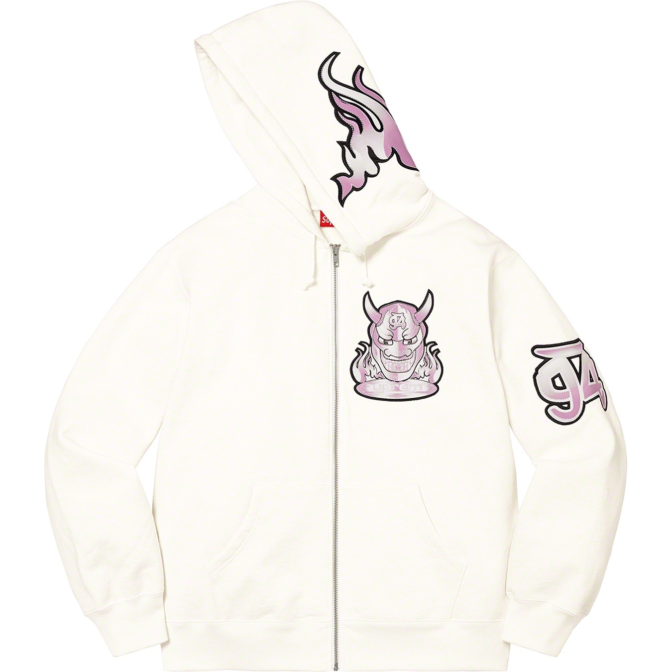 Demon Zip Up Hooded Sweatshirt view 3